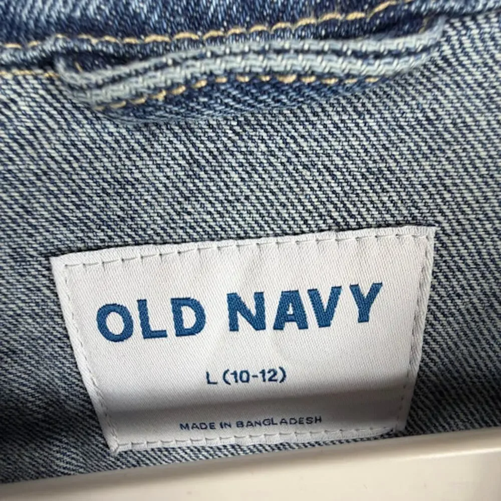 Old Navy Kids Denim Jacket L 10-12 Blue Trucker NWT $45 MSRP